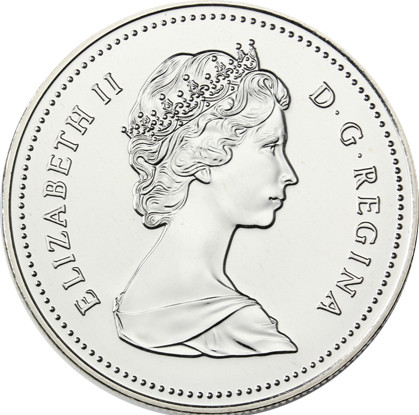 Kanada 1 Dollar Silber 1986 Eisenbahn Vancouver