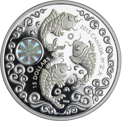 Kanada-15 Dollar-2015-AGpp-Maple of Prosperity-RS