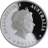Australien-1 Dollar-2009-AGpp-Echidna-Farbe-VS