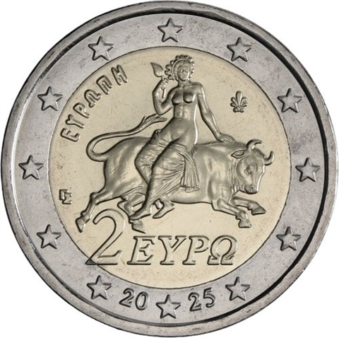 Griechenland-2 euro-2025-bfr-Kurmünze-RS