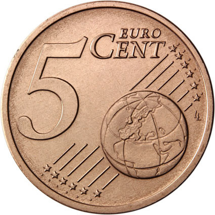 Deutschland 5 Euro-Cent 2016 Kursmünze mit Eichenzweig