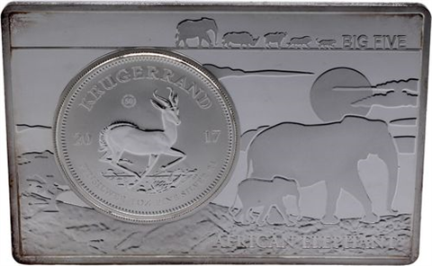 Südafrika-1Unze-Krügerrand in Barren-1967-2017-AGpp-RS