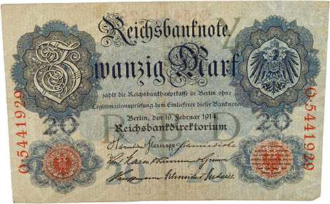 RO.47-20Mark-19.2.1914-gebraucht-VS