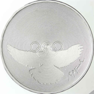 Schweiz-5Franken-1988-CuNi-PP- OlympischeBewegung-rs