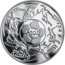 Russland-3 Rubel-2002-AGpp-Fußball WM-Y787-RS