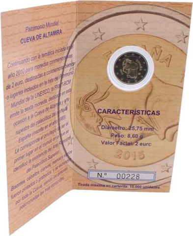 Spanien-2Euro-2015-PP-Altamira-Coincard