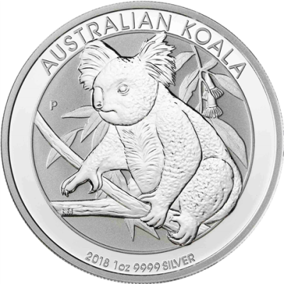 Australien-1Dollar-2018-Silbermünze-1oz Koala-RS