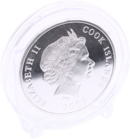 Cook Islands-25 Dollar-2009-AGpp-20.Jahre Fall der Mauer-EtuiI