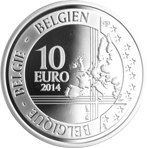 Belgien-10Euro-2014-AgPP-AdolpheSax-rs