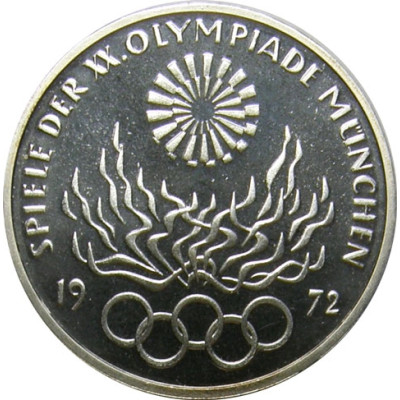 10 DM Deutschland 1972 Olympiade München Feuer bestellen 