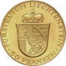 Liechtenstein-50-Franc-Franz-Joseph-II-1956-Wertseite