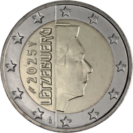 Luxemburg-2 Euro-2025-bfr-Kursmünze-RS