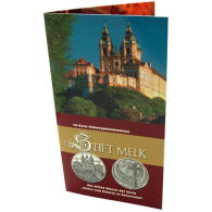 Österreich-10-Euro-2007-Silber-Hgh-Stift-Melk-Folder