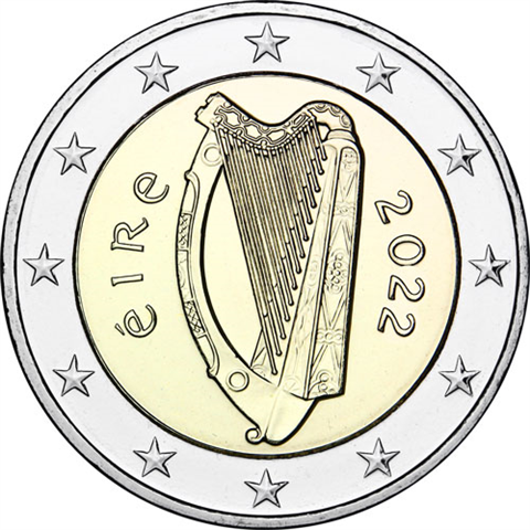 Irland-2-Euro-2022-Keltische-Harfe-RS