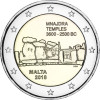 Mnajdra Euro Münze aus Malta von 2018