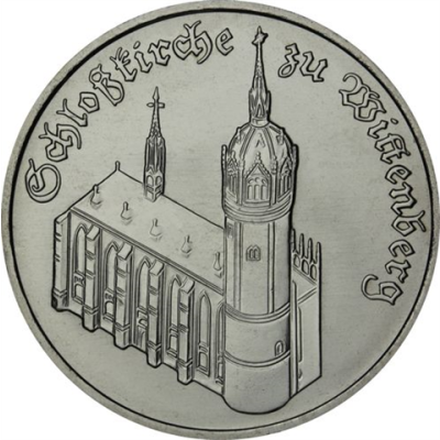 DDR-5Mark-1983-Stgl-SchlosskircheWittenberg-RS