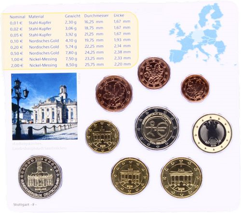 Deutschland-5,88 Euro-2009-Stgl-Kurs-MzzF-RS