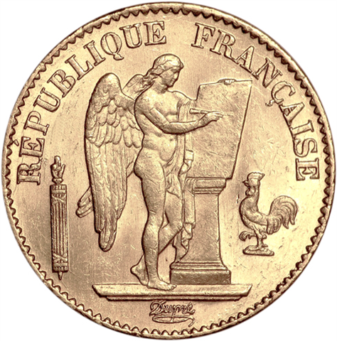 Frankreich-20-Francs-1898-Genius-I