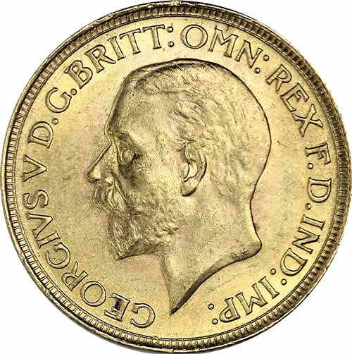 Großbritannien-1-Sovereign-1927-König-Georges-I