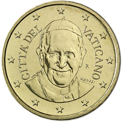 Vatikan 10 Cent Papst Franziskus