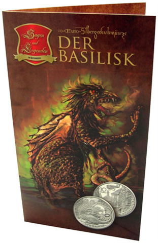 Österreich-10-Euro-2009-Silber-HGH-Basilisk-Folder
