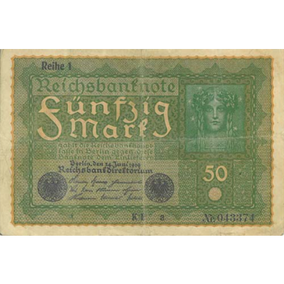 Ro62-DeutschesReich-50Mark-1919-Reichsbanknote-RS