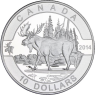 Kanada-10Dollar-2014-AG-Elch-VS