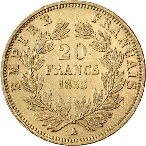 Frankreich-20-Francs-1853-1860-Napoleon-III