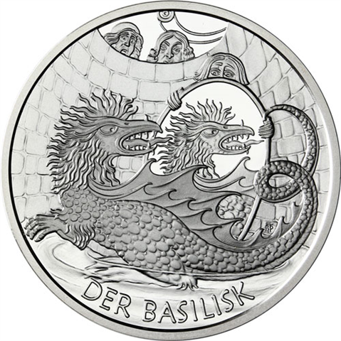 Österreich-10-Euro-2009-Silber-bfr-Basilisk-RS