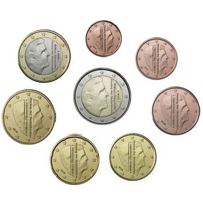 Euro Muenzen Kurssatz Niederlande 2015 in Münzstreifen prägefrisch 