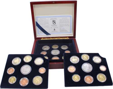 Finnland-3x3,88 Euro-1999-2001-PP-KMS-Etui