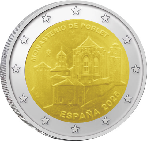 Spanien-2Euro-2026-bfr-Kloster-Poblet-RS