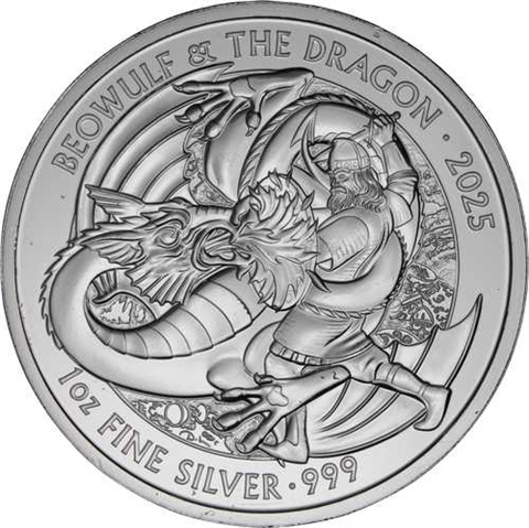 Großbritannien-2 Pfund-2025-AGstgl-Beowulf und Dragon-RS