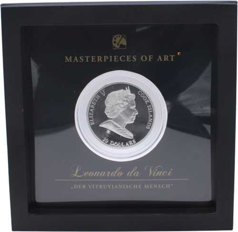 Cookinseln-20 Dollar-2010-AUAGpp-Window of Heaven Da Vinci-RS