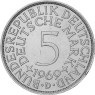 Deutschland 5 DM 1969 D Silberadler