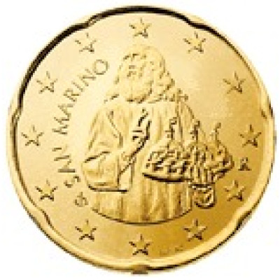 San Marino 20 Cent 2008 bfr. Heiliger Marinus