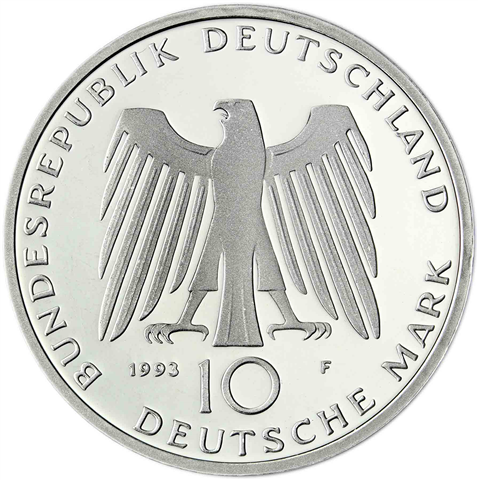 Deutschland 10 DM Silber 1993 Stgl. 1000 Jahre Potzdam I