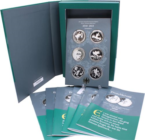 Deutschland-6x20 Euro-2018-2023-AGpp-Märchen Brüder Grimm-RS