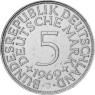 BRD 4 x 5 DM Kursmünze 1969 J Heiermann Silber-Fünfer