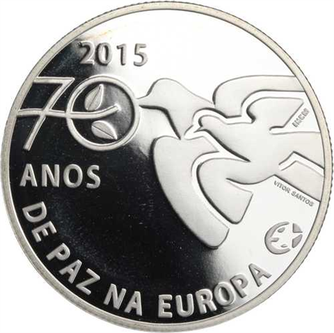 Portugal-2,5Euro-2015-PP-70 Jahre Frieden-Etui