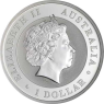Australien-1Dollar-AG-2012-Kookaburra-vergoldet-VS