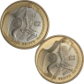 Großbritannien-2x2Pfund-2002-AGstgl-vergoldet-Manchster Commonwealth Games-RS I