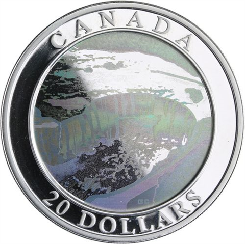 Kanada-20 Dollar-2003-AGpp-Niagara Falls-Holo-Etui