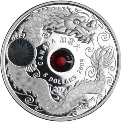 Kanada-8 Dollar-2009-AG-Maple of Wisdom-RS
