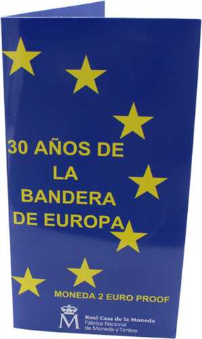 Spanien-2Euro-2015-PP-Flagge-Coincard