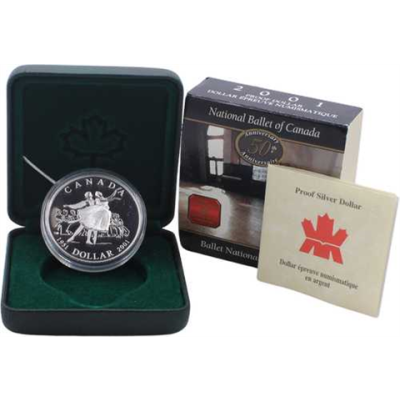 Kanada-1Dollar-2001-AGpp-National Ballet-Etui