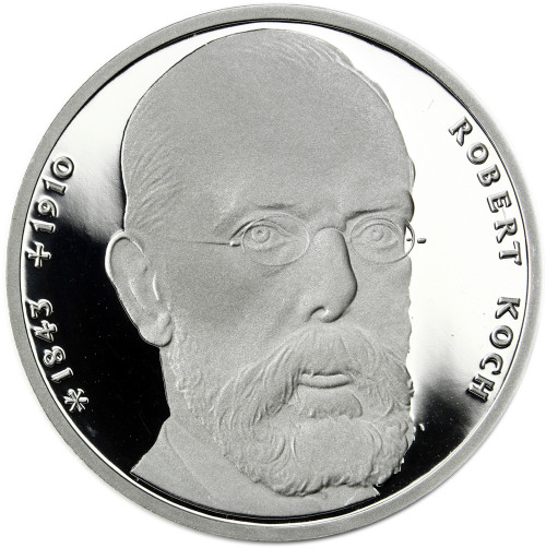 Deutschland 10 DM Münze 1993 PP - Robert Koch