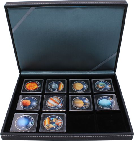 Kanada-10x5Dollar-2022-AGstgl-MapleLeaf Planeten-Farbe-EtuiI