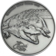 Silbermünze 1 Unze Krokodile 2013 Tokelau von Historia Hamburg