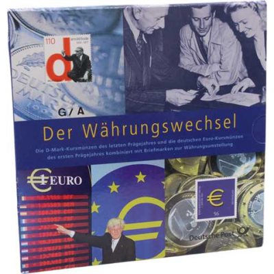 Deutschland-3,88Euro+8,68Mark-2001-bfr-Kurs-Währungswechsel